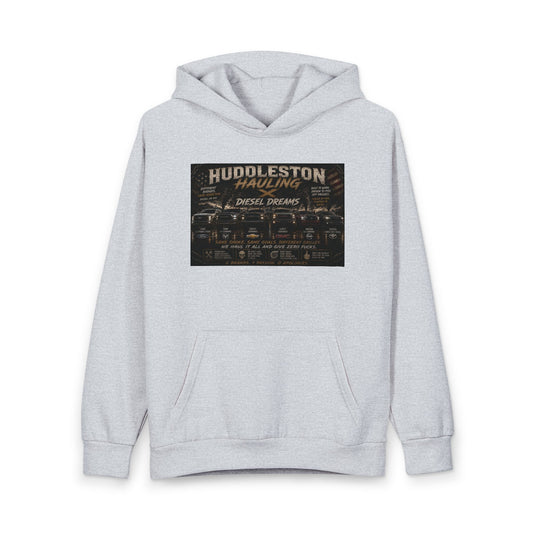 Huddleston Hauling Hoodie — Vintage Diesel Dreams Trucker Pullover