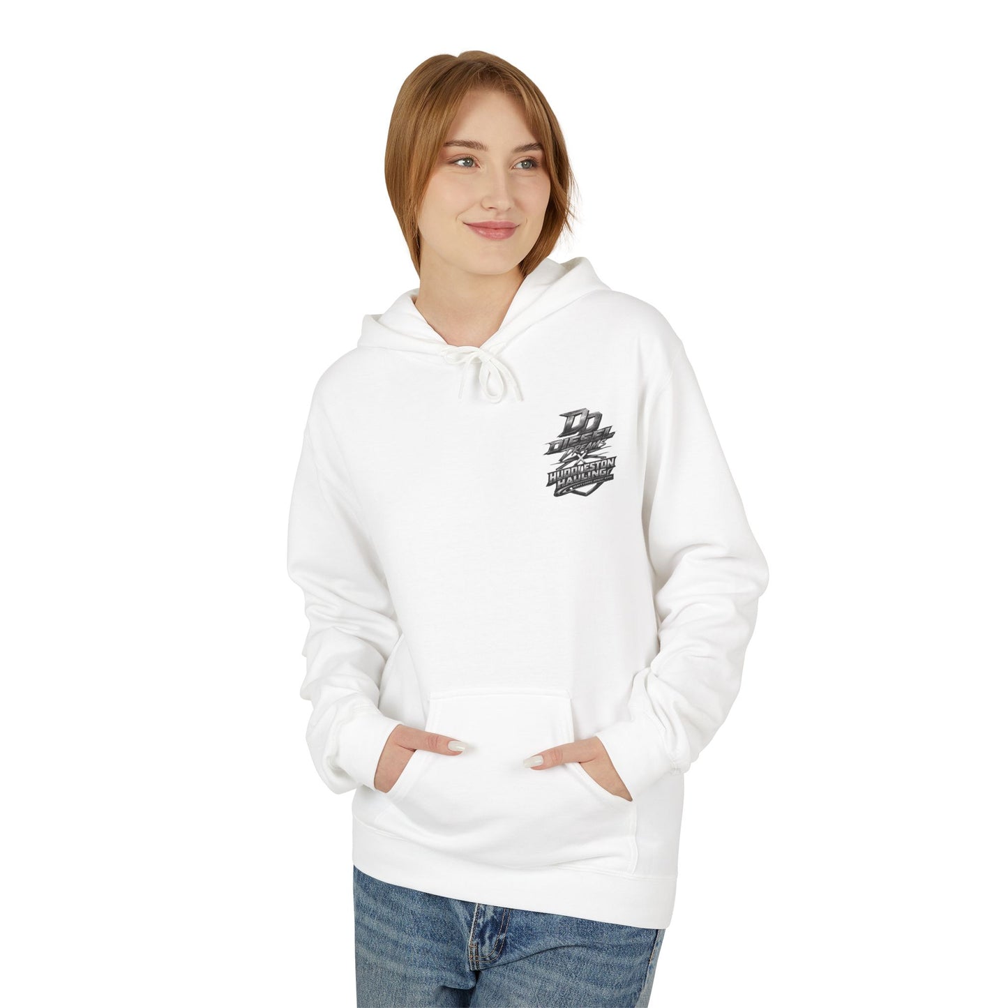 Cocky Diesel Graphic Hoodie — Retro Truck Streetwear with “Good I Won’t Care” Slogan