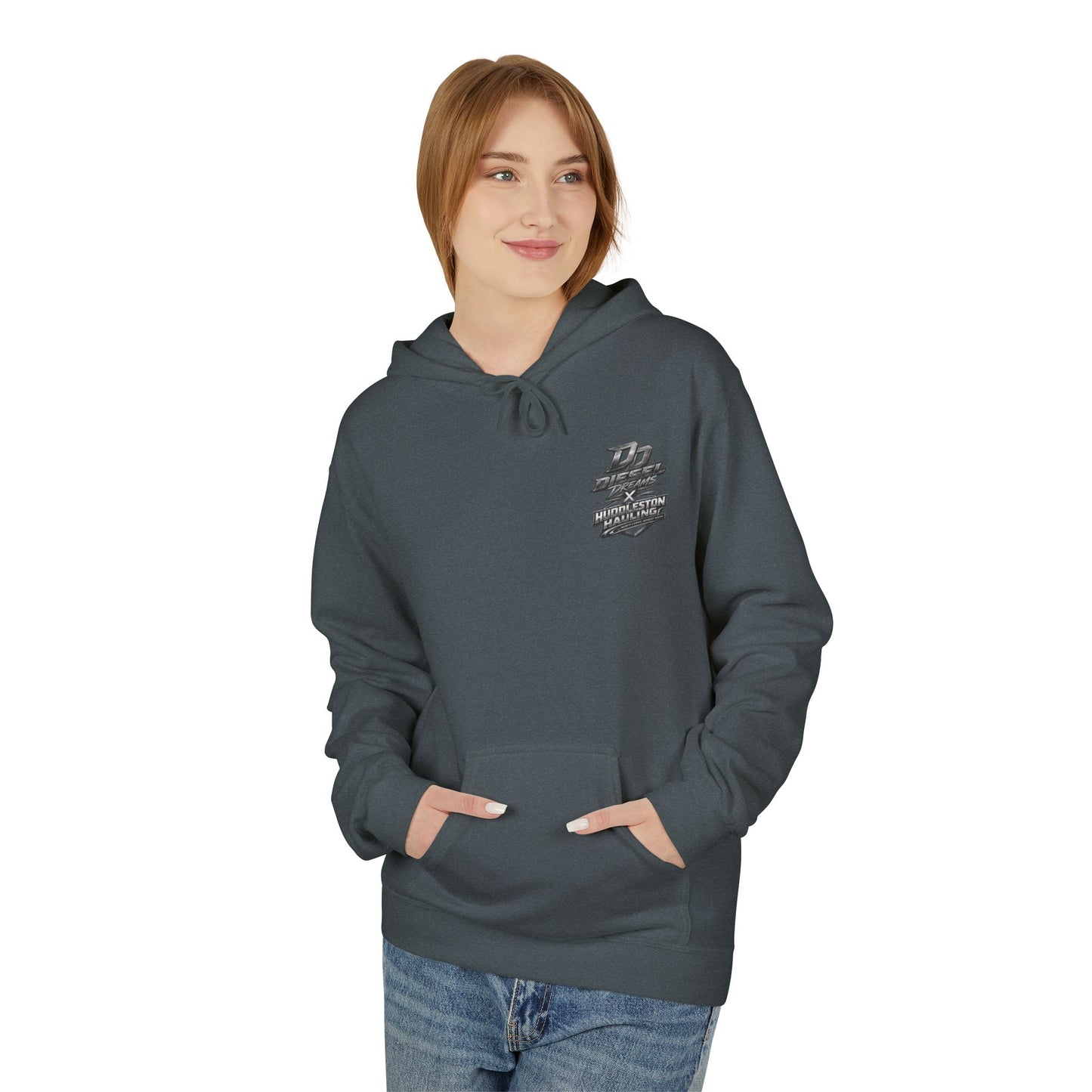 Cocky Diesel Graphic Hoodie — Retro Truck Streetwear with “Good I Won’t Care” Slogan