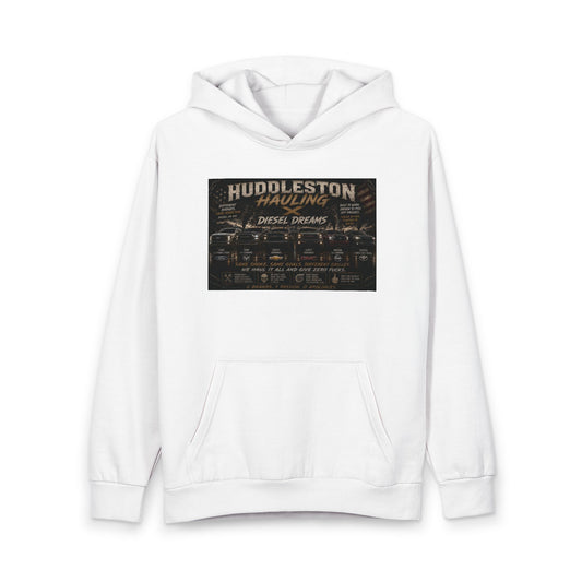 Huddleston Hauling Hoodie — Vintage Diesel Dreams Trucker Pullover