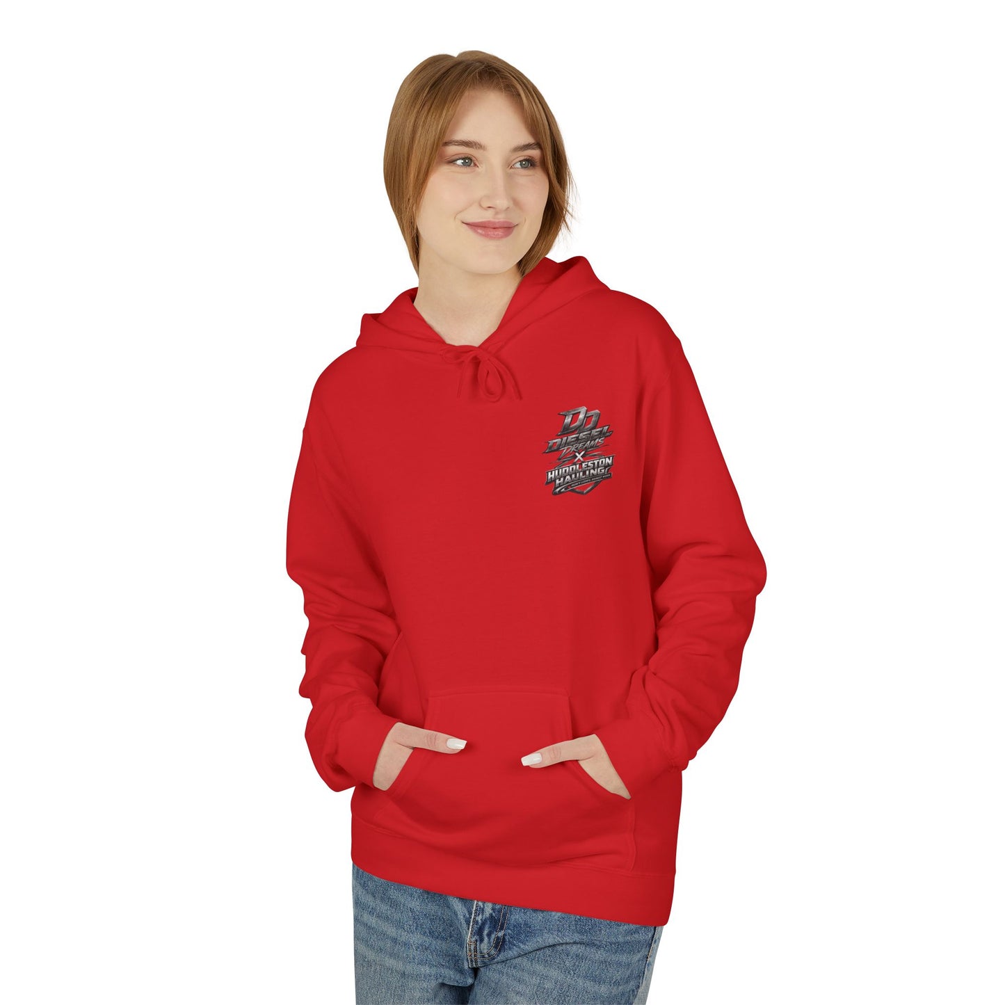Cocky Diesel Graphic Hoodie — Retro Truck Streetwear with “Good I Won’t Care” Slogan